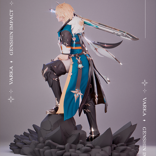 ♂️ Varka | Genshin Impact・ 3D File for 3D printing・Cults