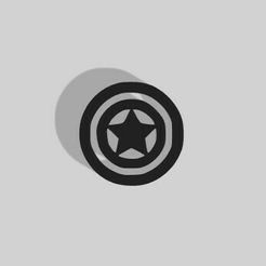 Captain-America.jpg Fichier STL Captain America Marvel Décoration - 2D Art・Modèle à télécharger et à imprimer en 3D