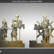 model sheet.png Fanart Mickey figure - Steamboat Willie 3D