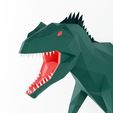 gigo-5.jpg Low Poly Giganotosaurus Trophy 3D model