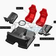 interior.jpg Файл STL Набор для создания модели автомобиля Nissan 200sx Tooned・Идея 3D-печати для скачивания