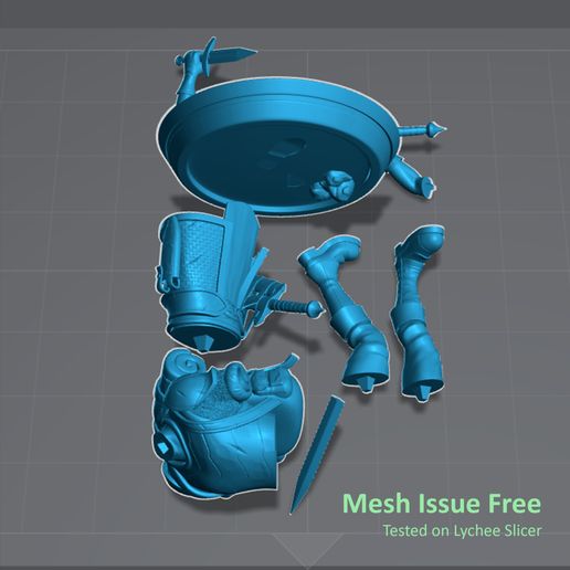 mesh-issue-free.jpg Green Orc Warrior