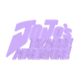 BlackPinkWhiteRed - Jojo's Bizarre Adventure (English).stl 3D MULTICOLOR LOGO/SIGN - Jojo's Bizarre Adventure (Two Variations)