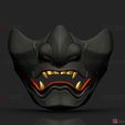 001a.jpg Ghost Of Tsushima - The Sakai Mask - Samurai Cosplay Mask