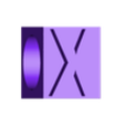 9 MM X.stl LETTERS FOR PENCIL OR PEN TOPPER IN TWO DIAMETERS AND ALL THE LETTERS OF THE ALPHABET TO COMBINE AS YOU WISH.