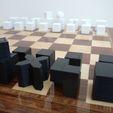 IN_USE.jpg STL file Minimalist Chess Set・3D printing model to download