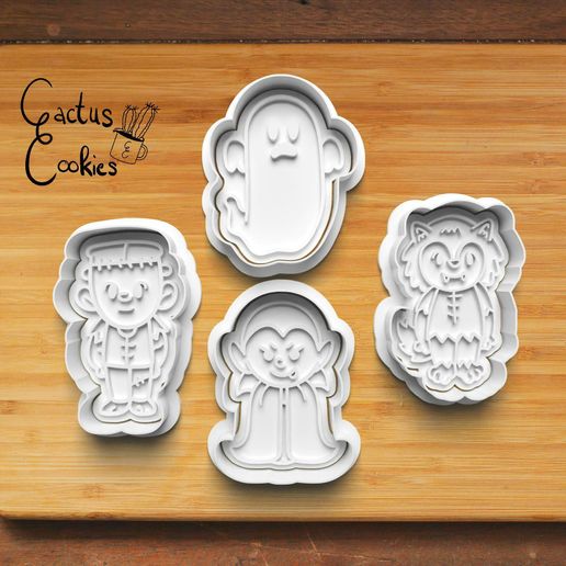 Bild_Set.jpg Halloween Monster Cookie Cutter set 0454