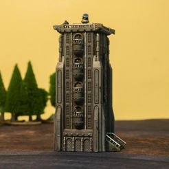 pic-1.jpg STL file Alpha Hab Tower・Template to download and 3D print