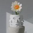 MultiFacedVaseFlowerPot1.jpg Vase Flower Pot Container for Printing Multiple Faces Abstract