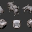 Dog1_display_large.jpg Free STL file Bold Machines: Margo's Dog named Eddie・Design to download and 3D print