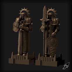 two-statues.png Gothic Basilic Statue - Both Versions