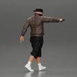 3DG-0004.jpg gangster homie in mask walking and holding gun sideways