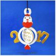 2017_20.jpg 2017 HAPPY CHINESE NEW YEAR-ANE du coq Keychain