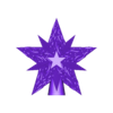 half_star_narrower_hole.stl Christmas tree topper star