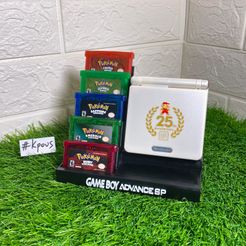 sp2.jpg GAMEBOY ADVANCE SP STAND WITH 5X GAME CARTRIDGES HOLDER