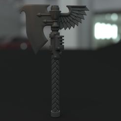sg_axe.jpg Бесплатный STL файл Sanguine Wood chopper・Объект для скачивания и 3D печати