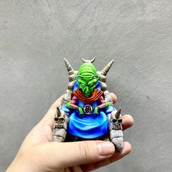 CD058D04-5A5A-4AD0-ADC6-4C7E3790EB08.jpeg OBJ file King Piccolo on throne wcf dragon ball stl・3D printing template to download
