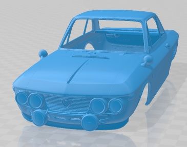 Lancia-Fulvia-Rallye-1.jpg 3D file Lancia Fulvia Rallye Printable Body Car・Design to download and 3D print, hora80