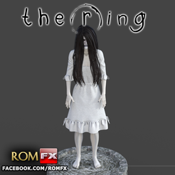 samara the ring impressao0.png 3D file Samara The Ring - Horror Figure Printable・3D printing design to download, ROMFX