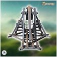 4.jpg Medieval trebuchet with wooden counterweight (1) - Medieval Gothic Feudal Old Archaic Saga 28mm 15mm RPG