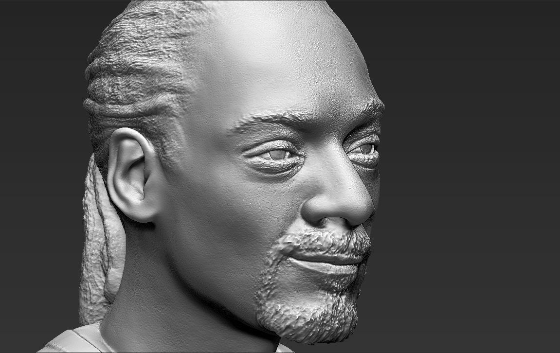 snoop-dogg-bust-ready-for-full-color-3d-printing-3d-model-obj-mtl-fbx-stl-wrl-wrz (35).jpg STL file Snoop Dogg bust ready for full color 3D printing・Template to download and 3D print, PrintedReality