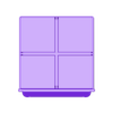 [COMUN] - Cajones-3-[100]-Cajon (con separadores).stl Assemblable drawer blocks 4 levels Mixed (Kit)