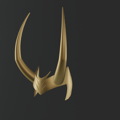Снимок.png 3D file Lady Loki Helm Avengers Marvel・3D printing model to download