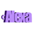 alexa.stl PACK OF NAME KEY RINGS (100 NAMES) VOLUME 2