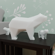 untitled3.png Lowpoly Bear (No support needed)