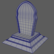 Gravestone_ViperJr3D_Cults3D_Wireframe.png Tombstone