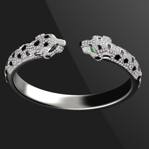 💍 bracelet panther panther・ STL File for 3D printing・Cults