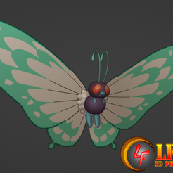 012-1.png Fichier STL Pokemon Gmax Butterfree・Design à télécharger et à imprimer en 3D