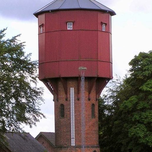 Railway Water Tower - Langaa, Denmark - 3D model önizlemesi