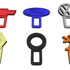 2.jpg STL file 6 ANTI ALARM LOCK CAR BELT BUCKLE BUCKLE CLIP・3D printing model to download