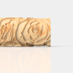 001-roses_02_003.png ROSES FLOWERS TEXTURE ROLLER FOR CLAY - STYLE1
