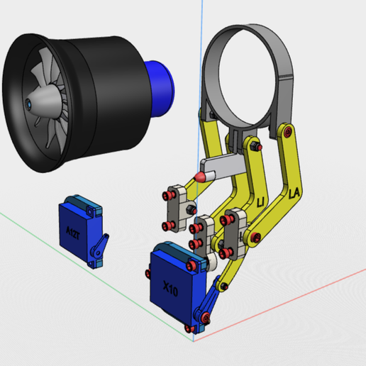 retractable-EDF-0.png Unité de rétraction 50mm EDF pour RC Glider