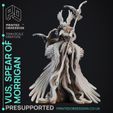 Vus-7.jpg Vus - Spear Maiden to Morrigan - Deity Fight Club - PRESUPPORTED - Illustrated and Stats - 32mm scale