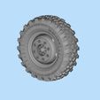 1.jpg Mold RC Truck tire Rims and Tire files 3D print