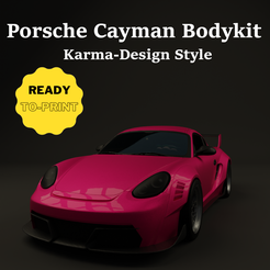 cover.png Datei 3D Porsche Cayman Karma Style Bodykit・Modell für 3D-Druck zum herunterladen