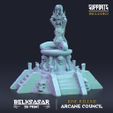 a ES INCLUDED BELKSASAR JUNE RELEASE €— 3DPRINT —> ARCANE COUNCIL Wizard Darya Choosen of Veil Nude and Normal