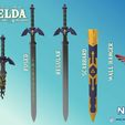 Folie13.jpg Master Sword - Zelda Tears of the Kingdom - Complete Set - Life Size