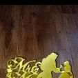 320539148_1194908221381903_5615668067491449825_n.jpg Mr and Mrs Beauty and the Beast Disney Wall decor / Topper/ Centerpiece