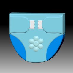 Diaper.jpg Archivo STL CHAMPÚ SÓLIDO PARA PAÑALES Y MOLDE PARA BOMBA DE JABÓN・Modelo para descargar y imprimir en 3D