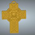 Celtic-CRUX-08-03.jpg celtic magic protective cross necessary accessory Gift Jewelry witch witcher sorcerer shaman tarot divination 3D print model cnc