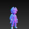Medabots-Nae-2.png Nae Chibi Figure STL - Medabots 3D Printable for FDM