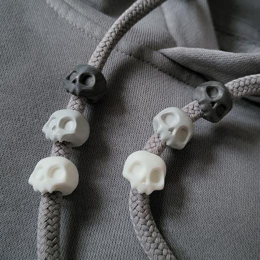 Drawstring-skull.jpg Cute skull - drawstring beads