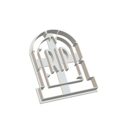 tumba.jpg Archivo STL cortante cookie cutter halloween tumba lapida noche de brujas grave fondant galletita・Modelo de impresora 3D para descargar
