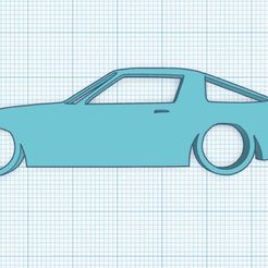Web-capture_20-11-2023_231046_www.tinkercad.com.jpeg Mazda RX7 SA FB 1st Gen 13b GSL 12A Porte-clés Silhouette