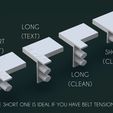 RONG (TEXT) a SHORT (CLEAN) SHORT GIap al LONG (CLEAN) a THE SHORT ONE IS IDEAL IF YOU HAVE BELT TENSIONER Artillery X1 X2 GENIUS WYZE CAM V2 MOUNT