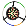 Darts-Ringbeleuchtung-Rund-Dartsboardhalter.png LED dart lighting (DARTS RING LIGHT) with additional special version for low rooms